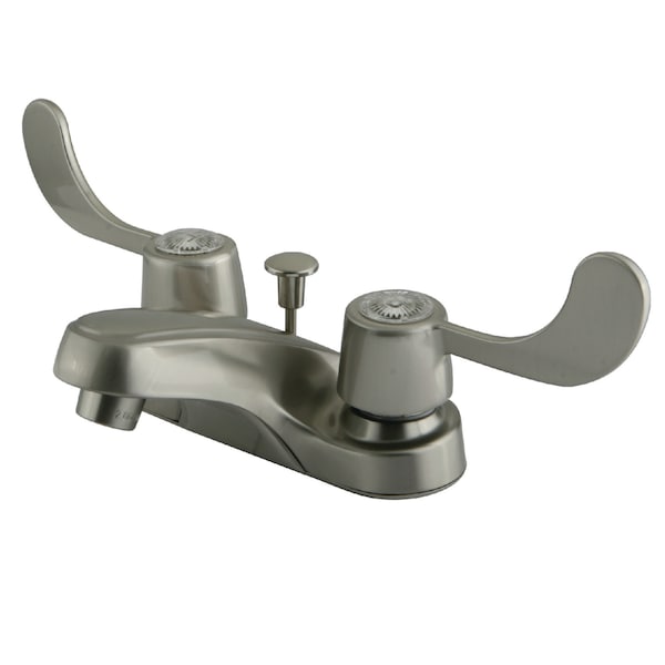 4" Centerset Bathroom Faucet, Brushed Nickel